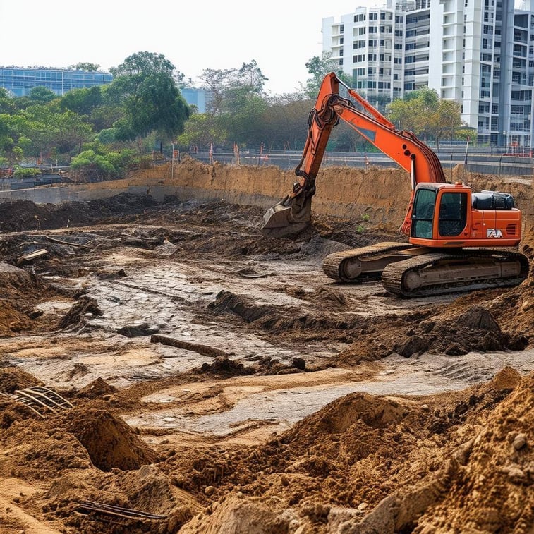 excavation construction site