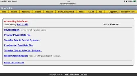 Accounting Interfaces